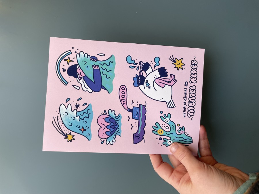 Memel Blues Stickers