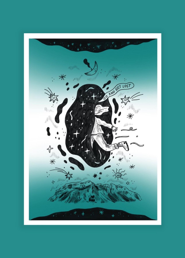 Go and get lost // riso print