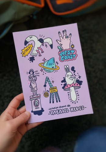 Memel Blues Stickers