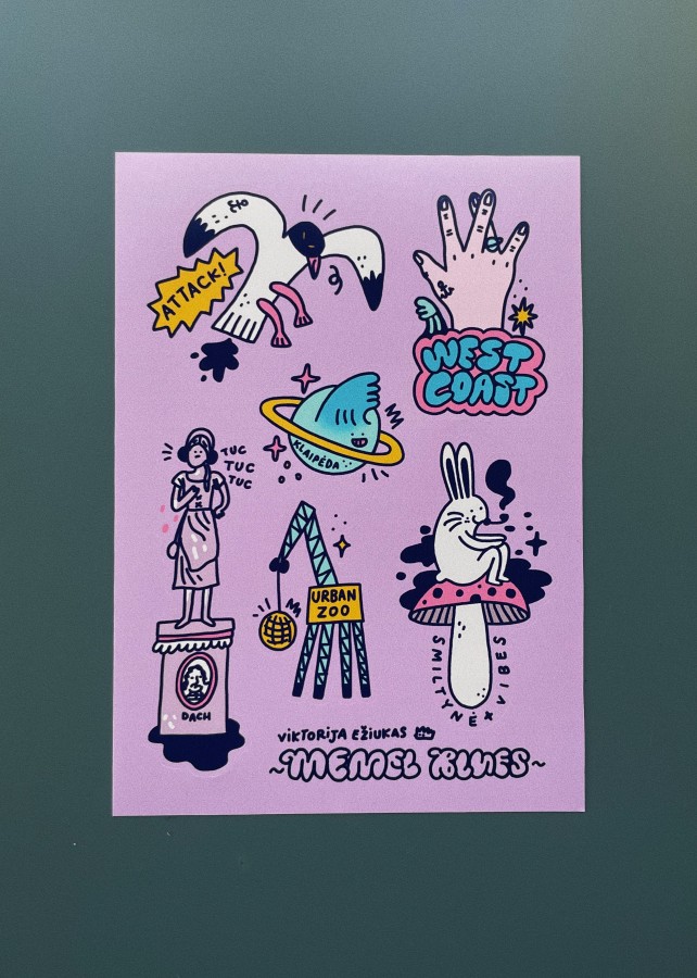 Memel Blues Stickers